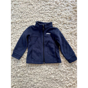 Boys Columbia Navy Blue Fleece Full Zip Jacket 3T